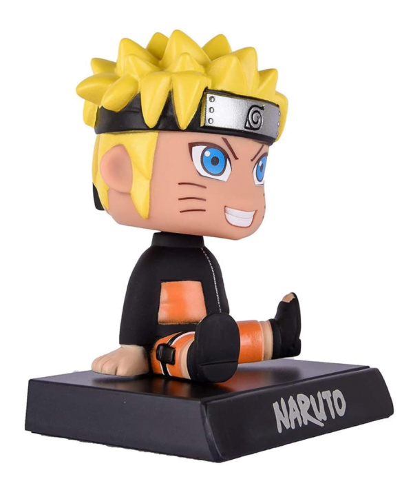 Super Hero Naruto Action Figure Limited Edition Japanese Anime Bobblehead with Mobile Holder for Car Dashboard, Office Desk & Study Table (Pack of 1)| Worthfull - Image 2