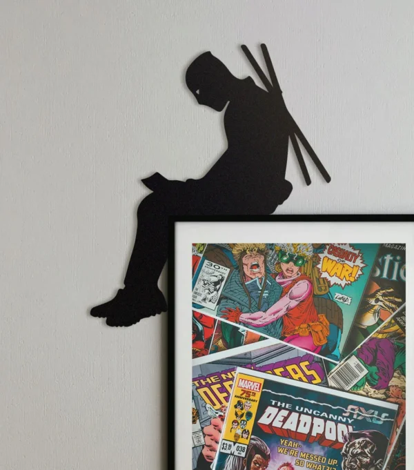 Deadpool-Inspired Hero Door Corner Accent – Bold Superhero Decor (Set of 2) - Image 2