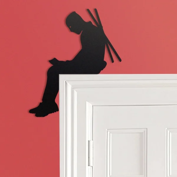 Deadpool-Inspired Hero Door Corner Accent – Bold Superhero Decor (Set of 2)