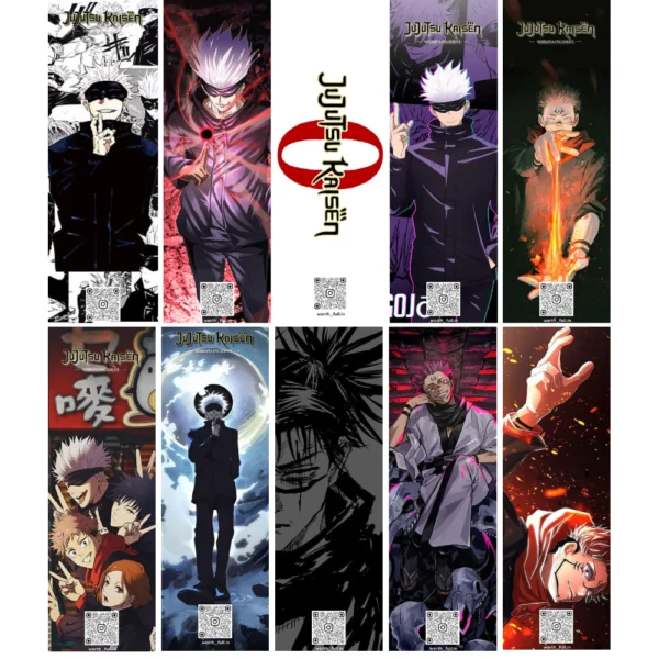 Jujutsu Kaisen Character Bookmarks – Cursed Energy in Every Page