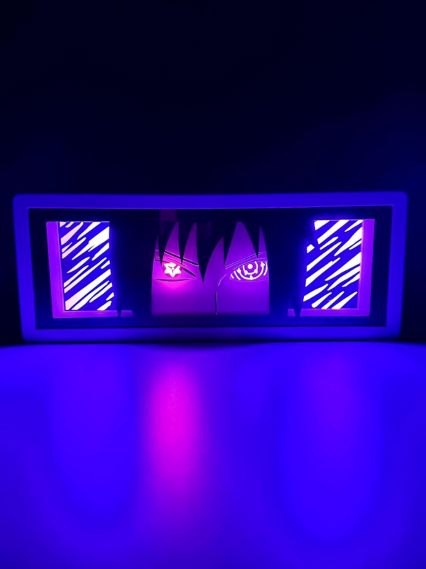 Vengeful Shinobi Anime LED Light Box – 3D Night Lamp for Dark Anime Lovers